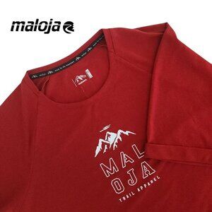 MALOJA Anderterm short sleeve shirt mountain bike red size medium